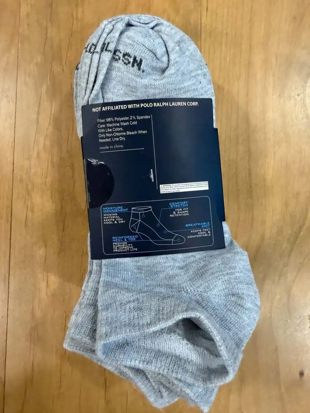 U.S. Polo Assn. Low Cut Socks Size 6-12 10-Pack